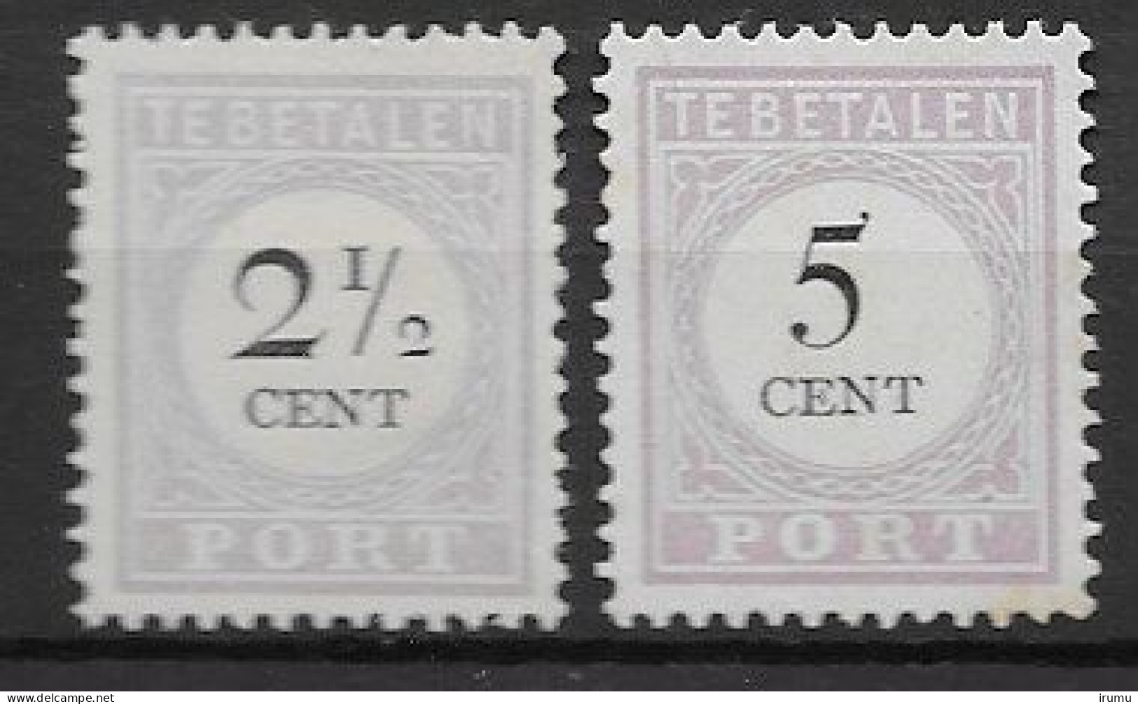 Suriname 1892-96, 2 Waarden Type II MNG, Kw 4.5 EUR (SN 2632) - Surinam ... - 1975