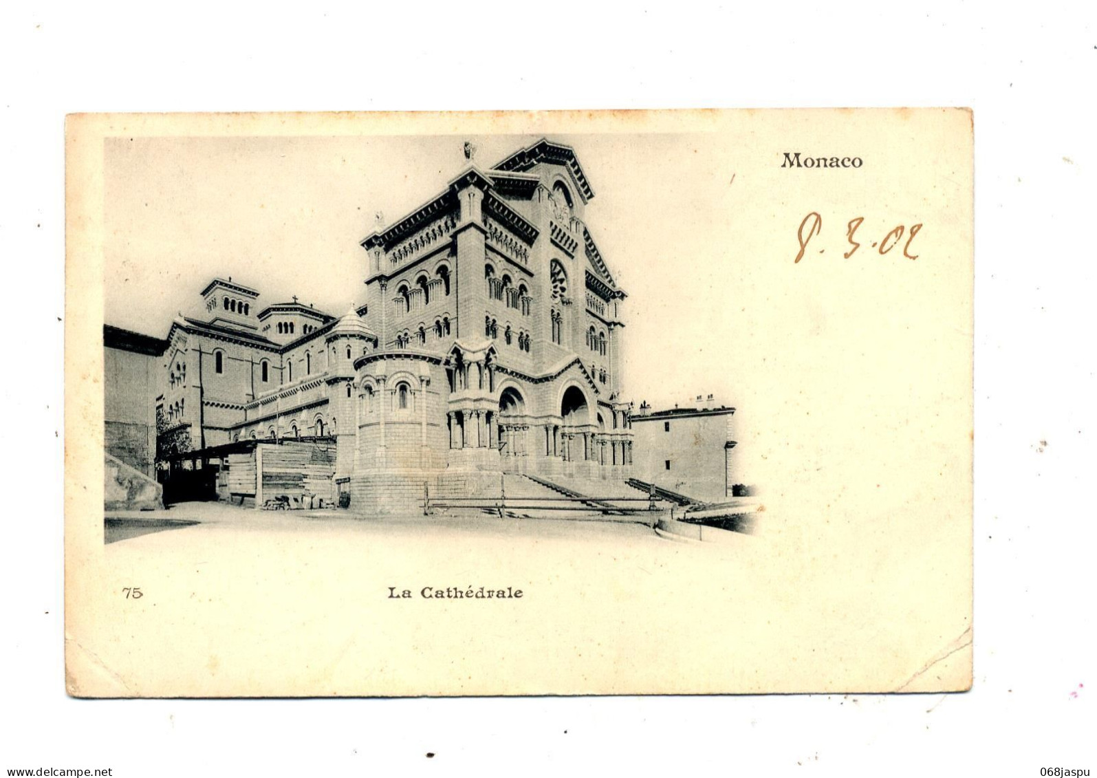 Carte Monaco Cathedrale Cachet Sur Roi - Saint Nicholas Cathedral