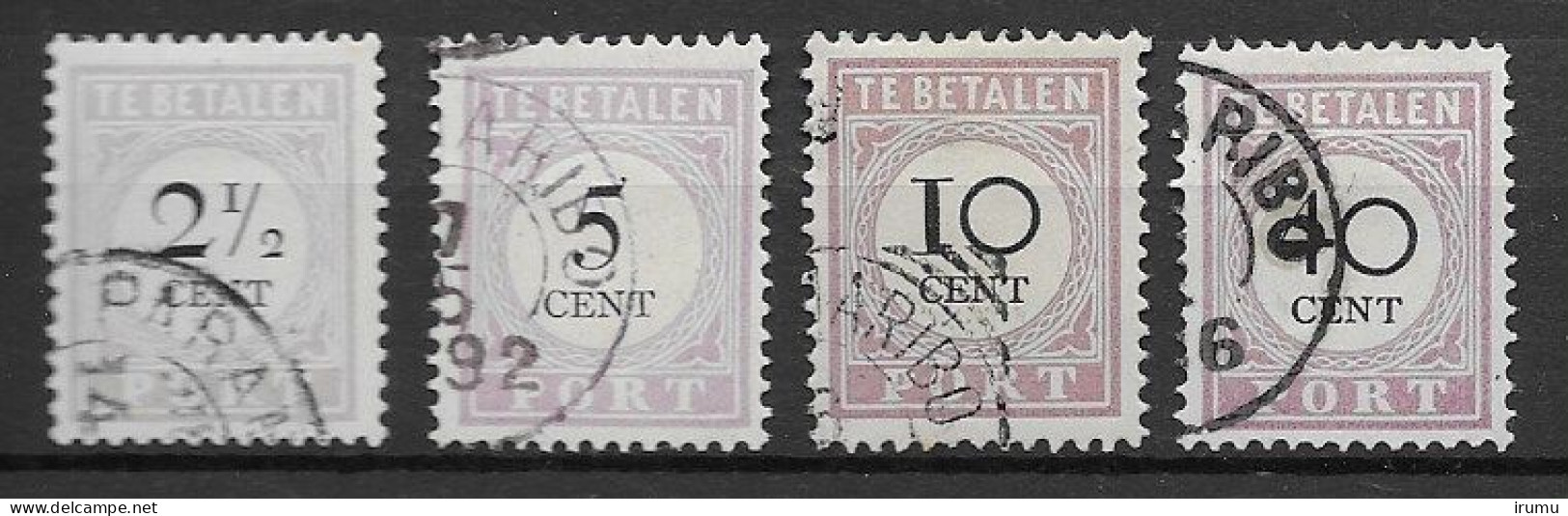 Suriname 1892-96, 4 Gebruikte Waarden Type I, Kw 35.5 EUR (SN 2633) - Suriname ... - 1975