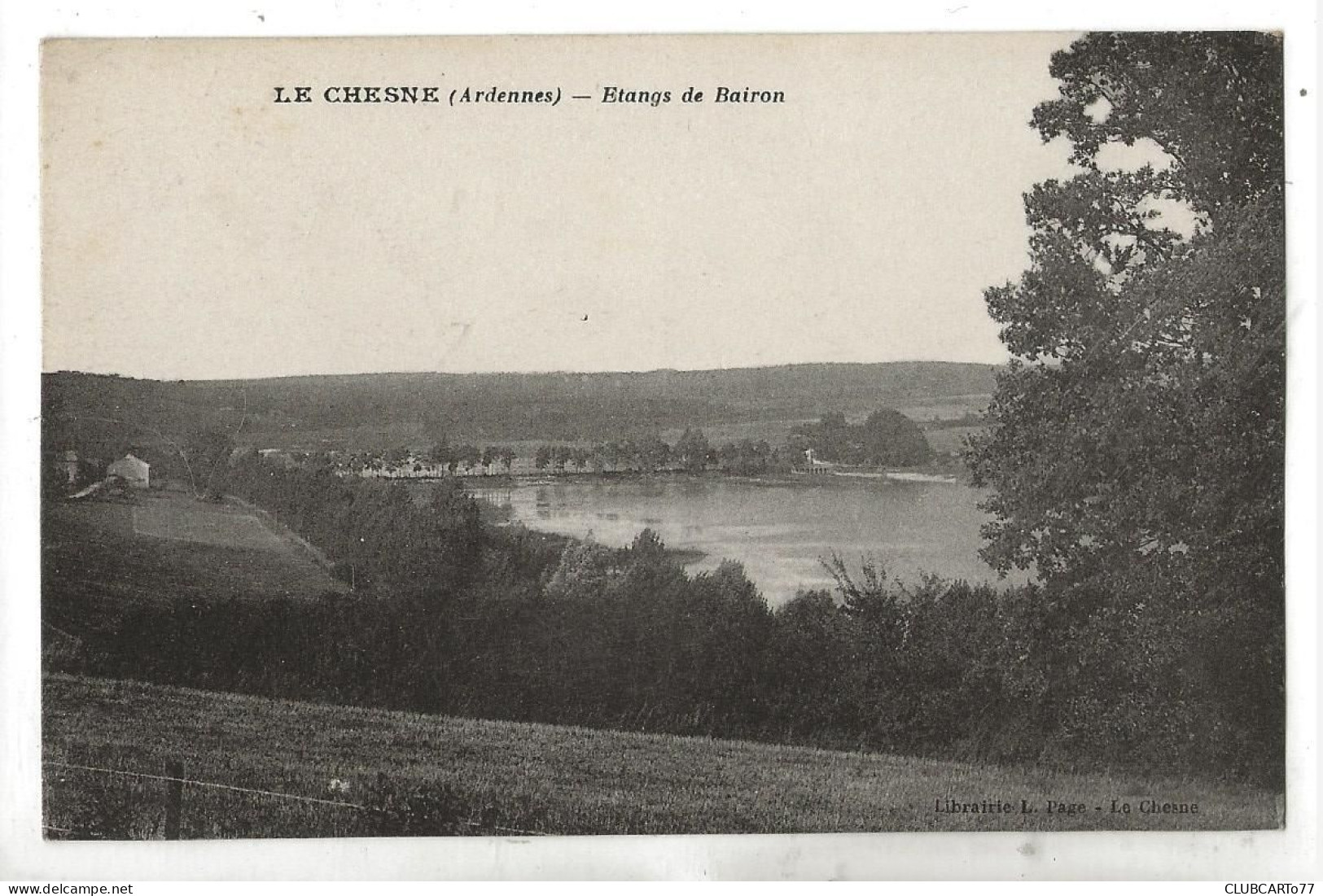 Le Chesne (08) : Vue Panoramique Sur Le Réservoir De Bairon Ou Les étangs Env 1920  PF - Le Chesne