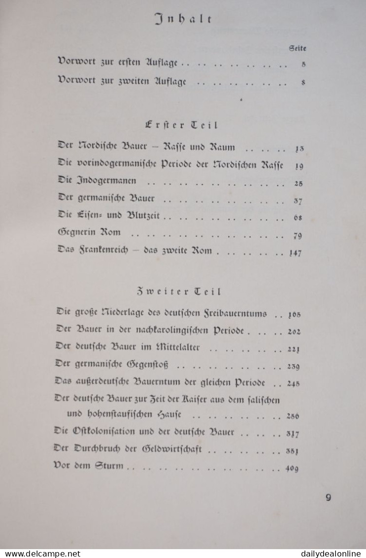 Dr. Johann von Leers Odal Das Lebensgesetz eines ewigen Deutschlands 1936 2. Auflage Boden Verlag