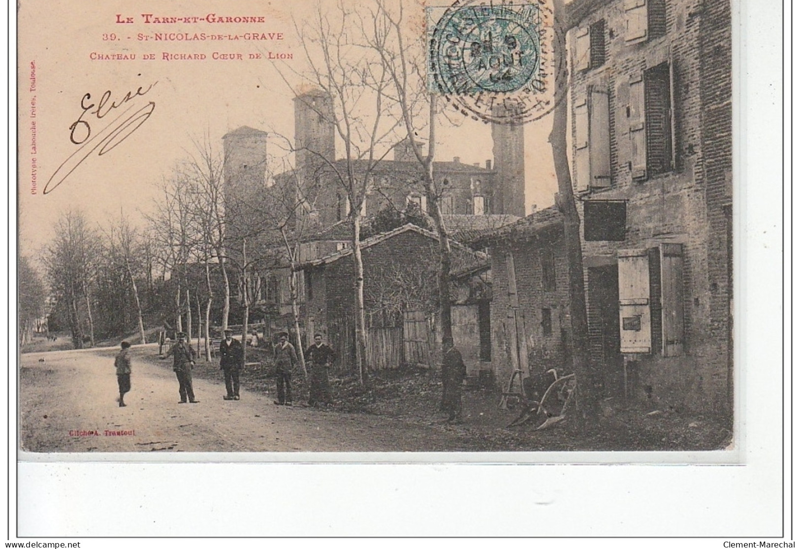 SAINT NICOLAS DE LA GRAVE - Château De Richard Coeur De Lion - Très Bon état - Saint Nicolas De La Grave