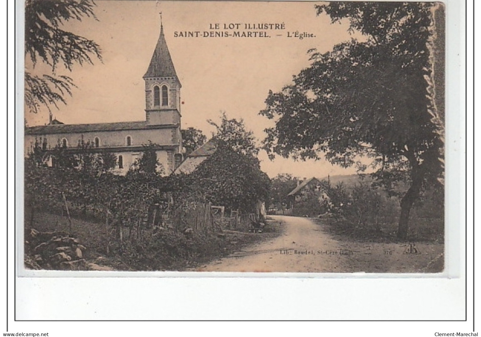 SAINT DENIS MARTEL - L'église - Très Bon état - Vayrac