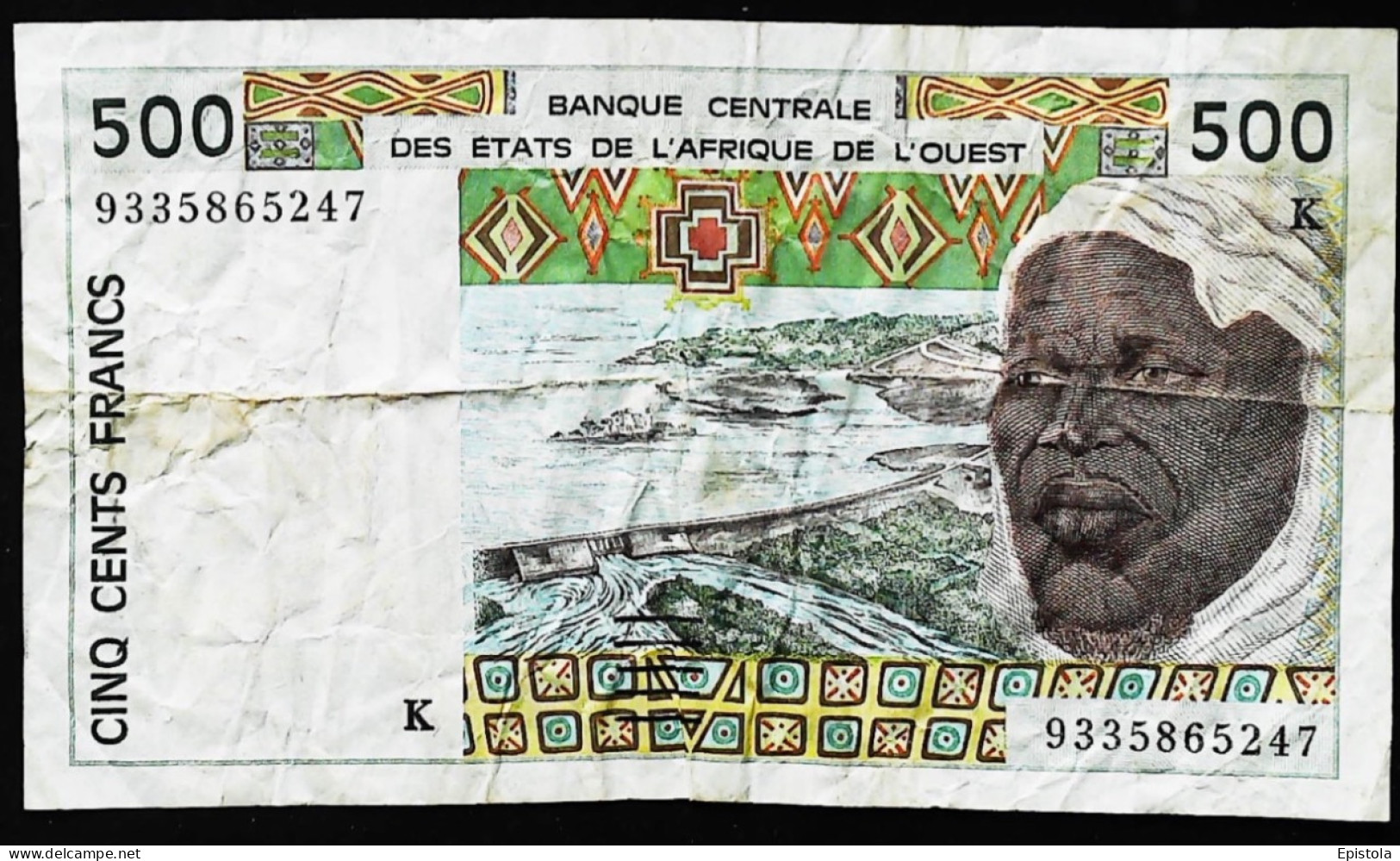 ► 500 Cinq Cents Francs 1984 BCEAO  -SENEGAL - Banque Centrale Des états De L'Afrique De L'ouest - Senegal