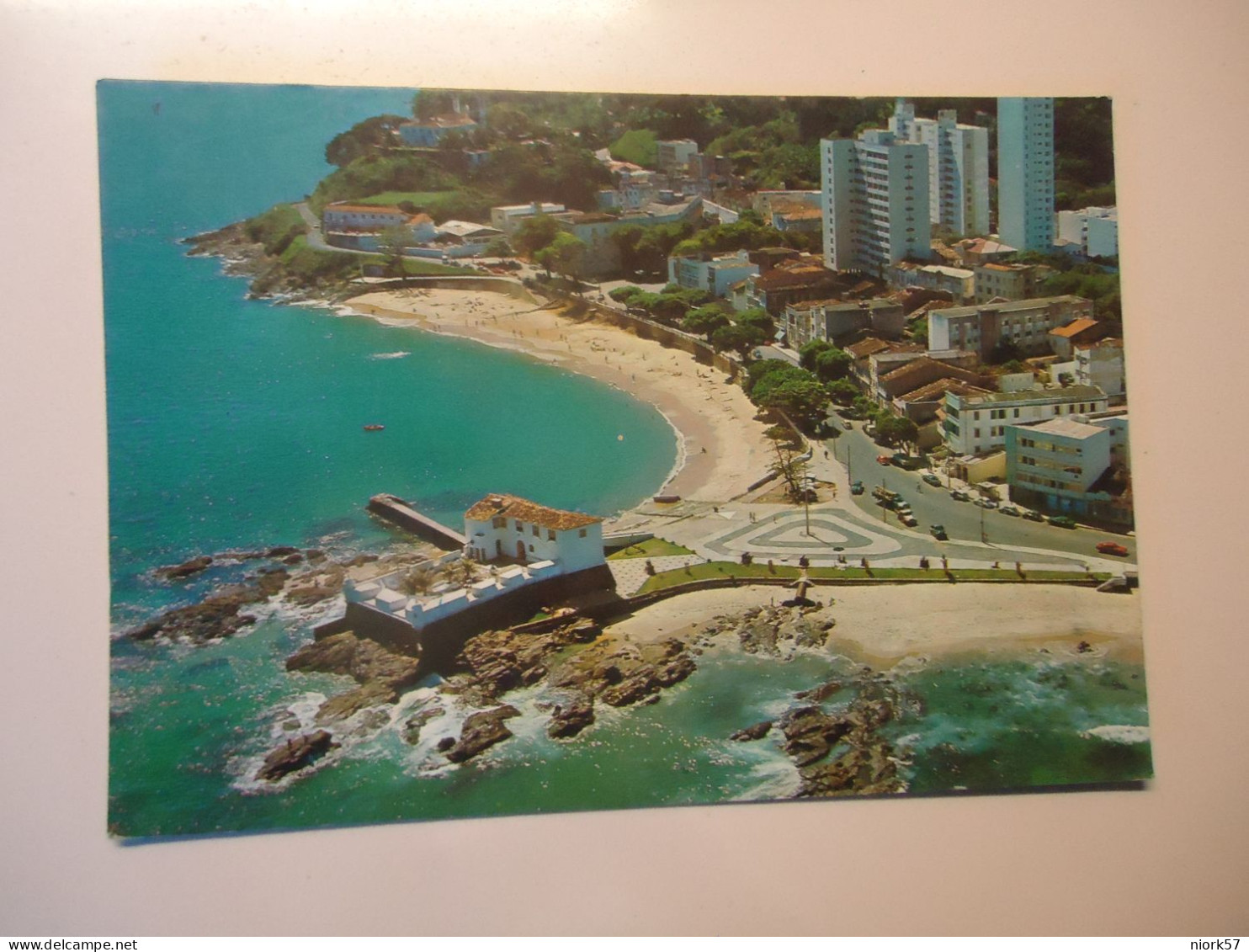 BRAZIL  POSTCARDS   SALVADOR  WITH MACHINE  STAMPS 2 SCAN - Andere & Zonder Classificatie