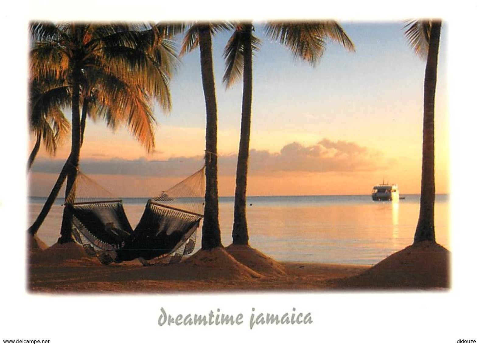 Format Spécial - 170 X 125 Mms - Jamaique - Jamaica - Dreamtime Jamaica - Hamak Entre 2 Palmiers - Carte Neuve - Voir Sc - Jamaica
