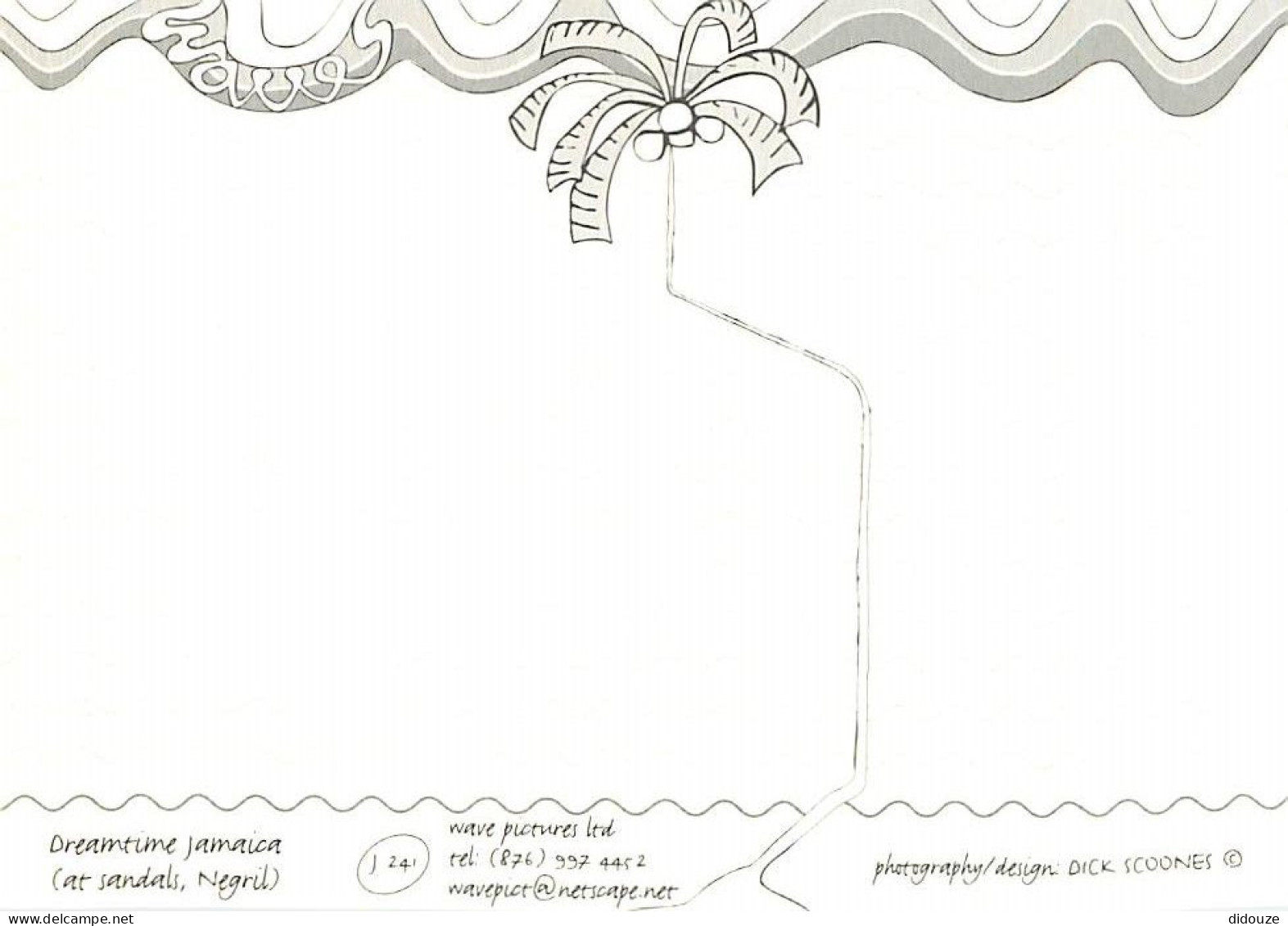 Format Spécial - 170 X 125 Mms - Jamaique - Jamaica - Dreamtime Jamaica - Hamak Entre 2 Palmiers - Carte Neuve - Voir Sc - Giamaica