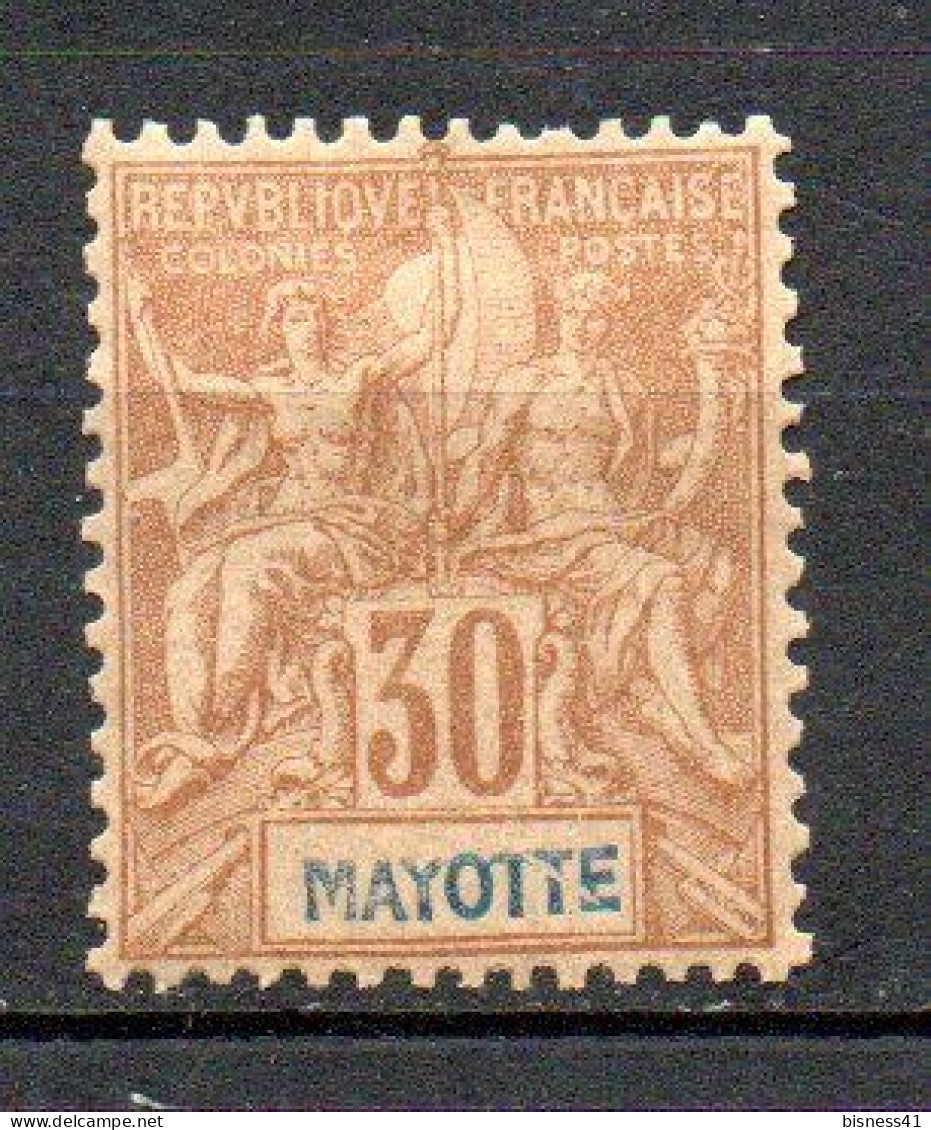 Col40 Colonie Mayotte 1892  N° 9 Neuf X MH Cote 30,00€ - Neufs