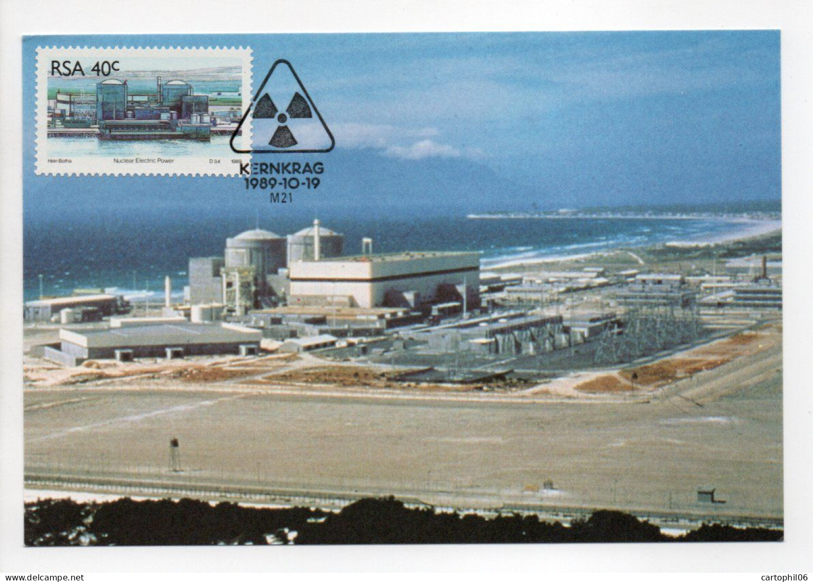 - Carte Postale CENTRALE NUCLÉAIRE DE KOEBERG (Afrique Du Sud) 19.10.1989 - - Elettricità