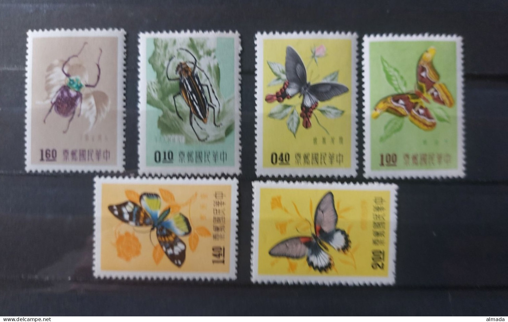 Taiwan 1958: Insects,  Michel 292-297** Mnh, Postfrisch - Neufs