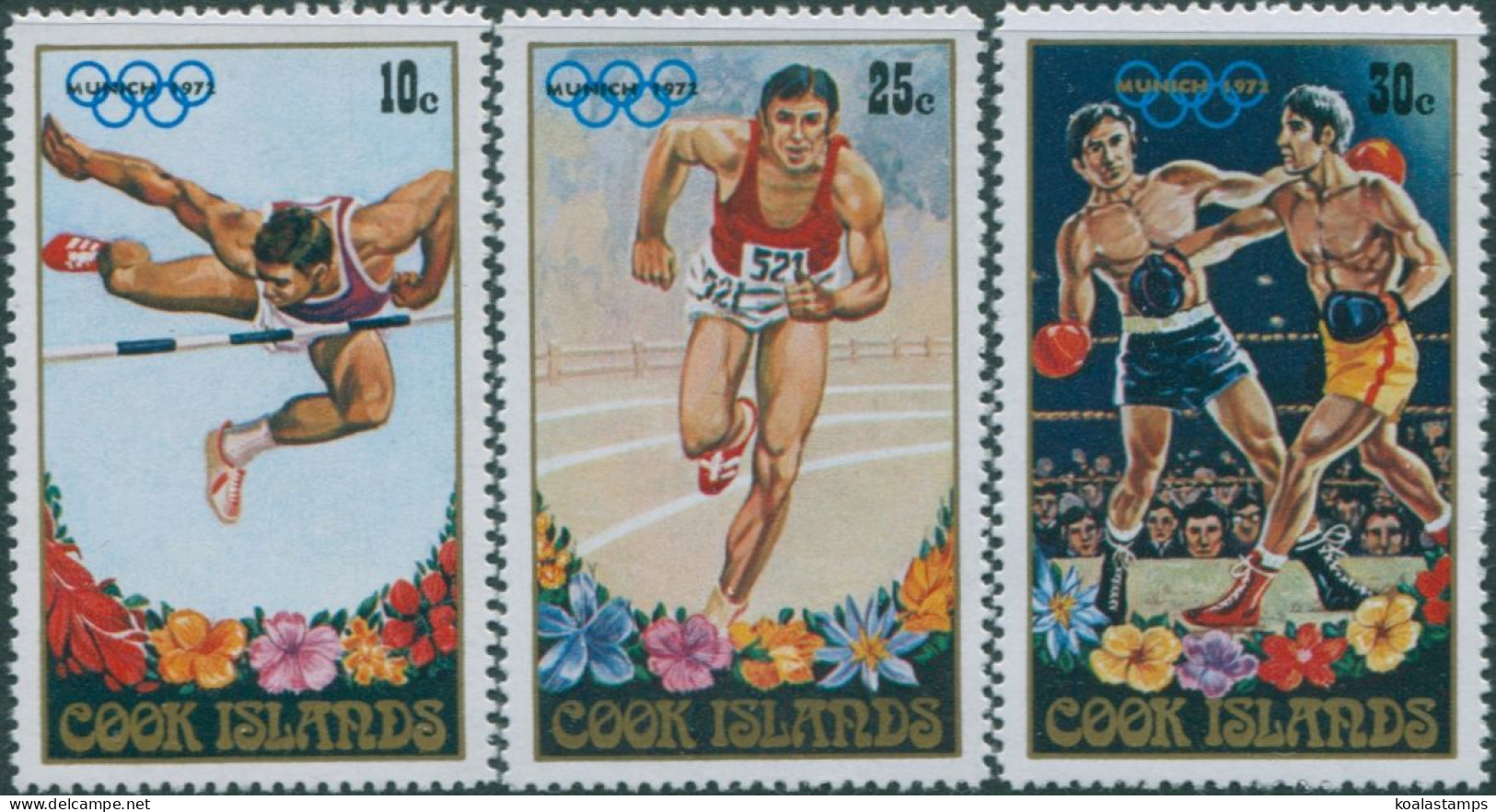 Cook Islands 1972 SG401-403 Olympic Games MNH - Cookeilanden