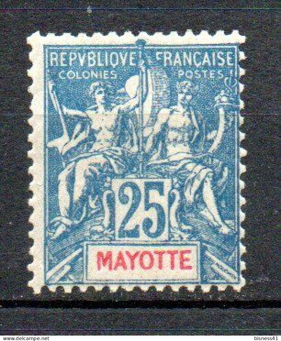 Col40 Colonie Mayotte 1900  N° 17 Neuf X MH Cote 24,00€ - Nuevos