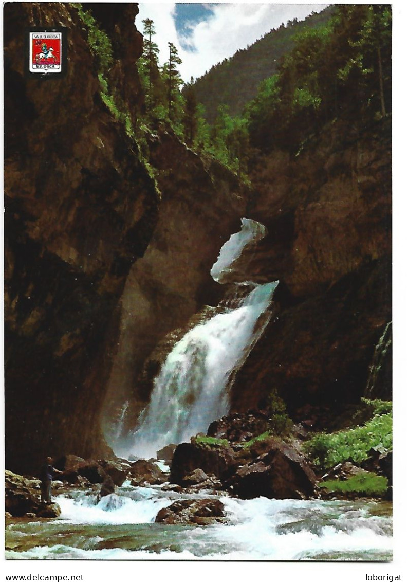 CASCADA LA CUEVA / CASCADE OF THE CAVE.- PARQUE NACIONAL DE ORDESA.- TORLA - HUESCA.- ( ESPAÑA). - Huesca