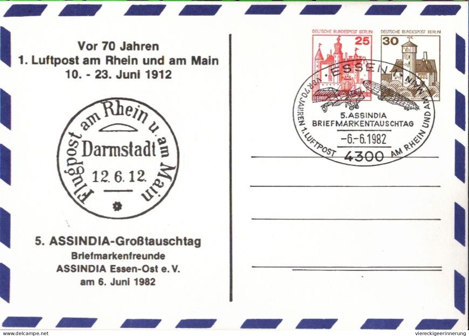 ! 1 Karton Ca. 1340 Deutschen Ganzsachen Bund, Berlin, Mit Sonderstempeln, Ca. 1978-1982, Privatganzsachen, Essen, Lot - Alla Rinfusa (min 1000 Francobolli)