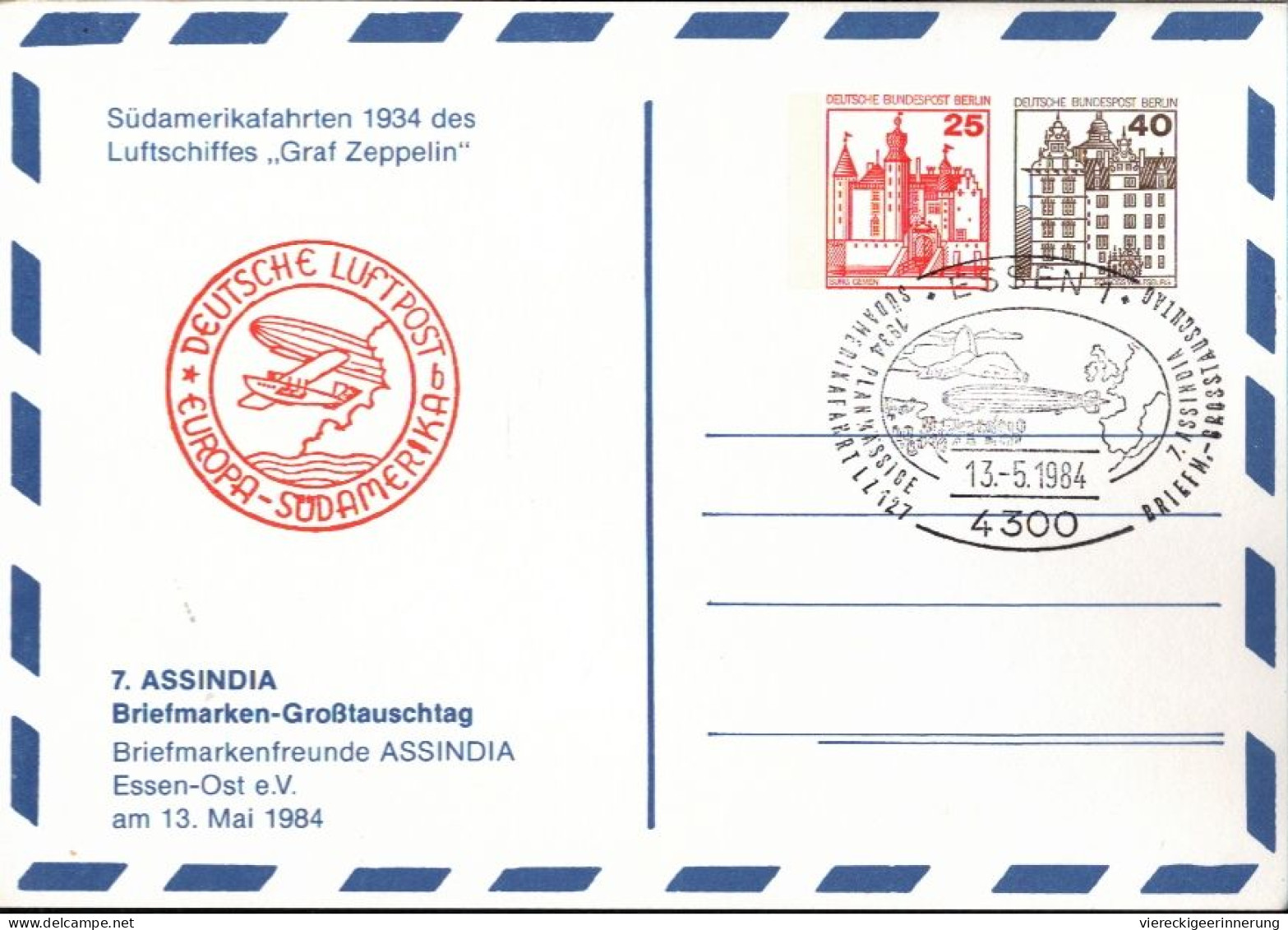 ! 1 Karton Ca. 1340 Deutschen Ganzsachen Bund, Berlin, Mit Sonderstempeln, Ca. 1978-1982, Privatganzsachen, Essen, Lot - Mezclas (min 1000 Sellos)