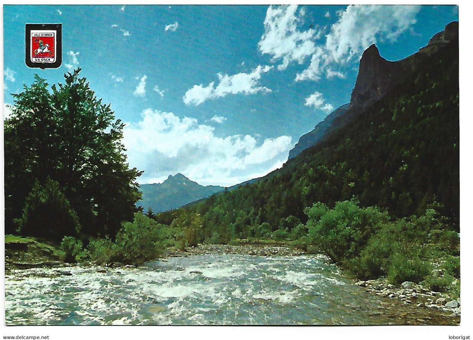 RIO ARAZA, AL FONDO PICO DE OTAL / RIVER ARAZA, REAR END PICO OF OTAL.- PARQUE NACIONAL DE ORDESA.-  HUESCA.- ( ESPAÑA ) - Huesca