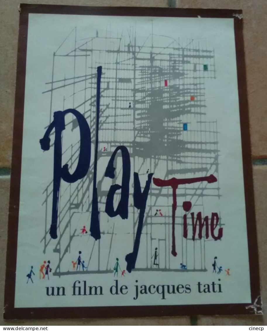 Livret Publicitaire Original FILM PLAYTIME 8 PAGES En Dépliant TATI 1967 TBE CINEMA SYNOPSIS AUTOMOBILES VINTAGE - Publicidad