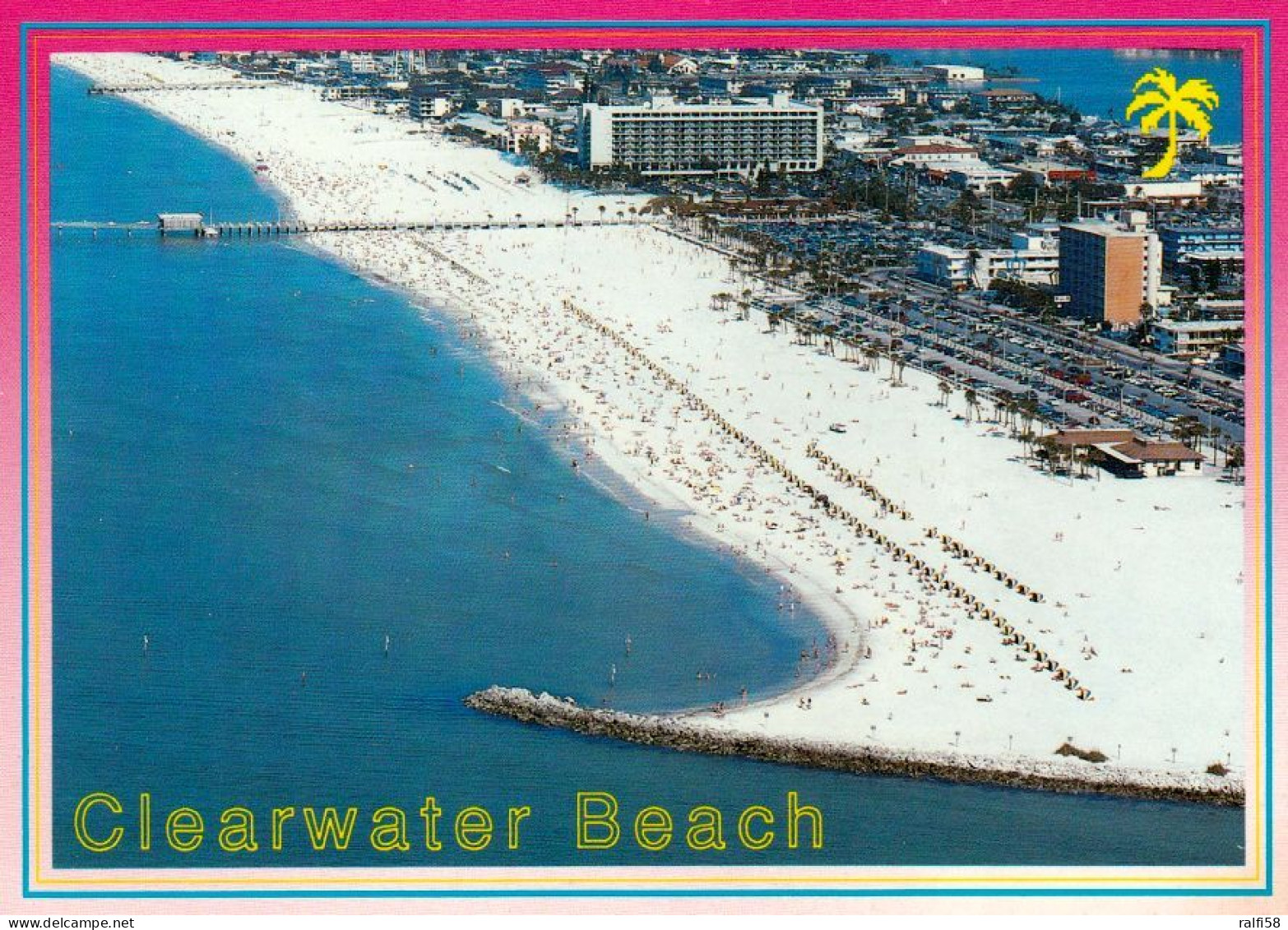 1 AK USA / Florida * Blick Auf Die Clearwater Beach - Luftbildaufnahme * - Clearwater