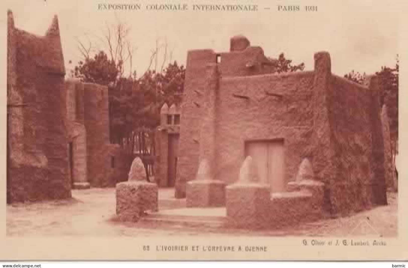 EXPOSITION COLONIALE DE PARIS 1931, L IVOIRIER ET L ORFEVRE A DJENNE  REF 14822 - Expositions
