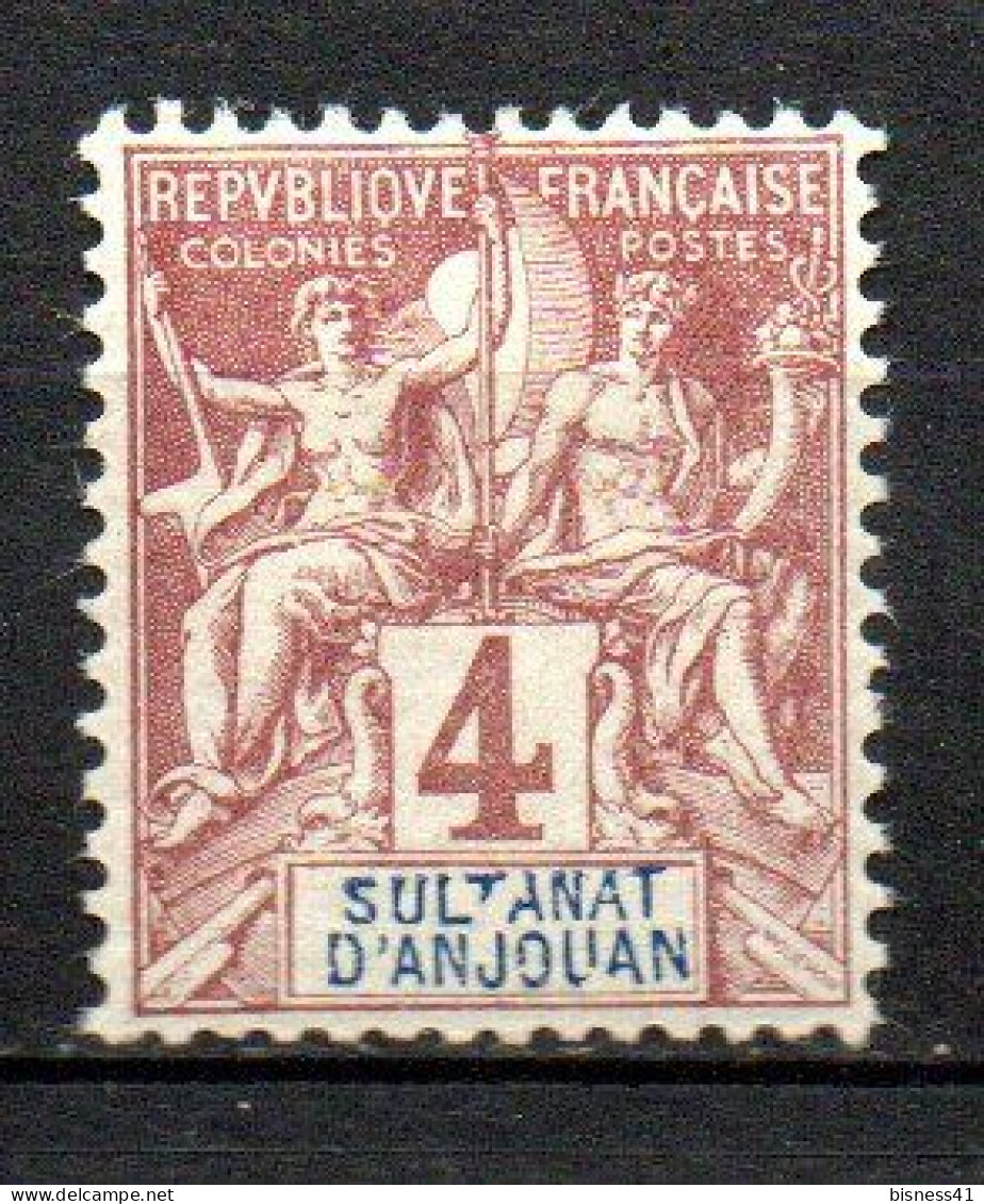 Col40 Colonie Anjouan 1892  N° 3 Neuf X MH Cote 6,00€ - Unused Stamps