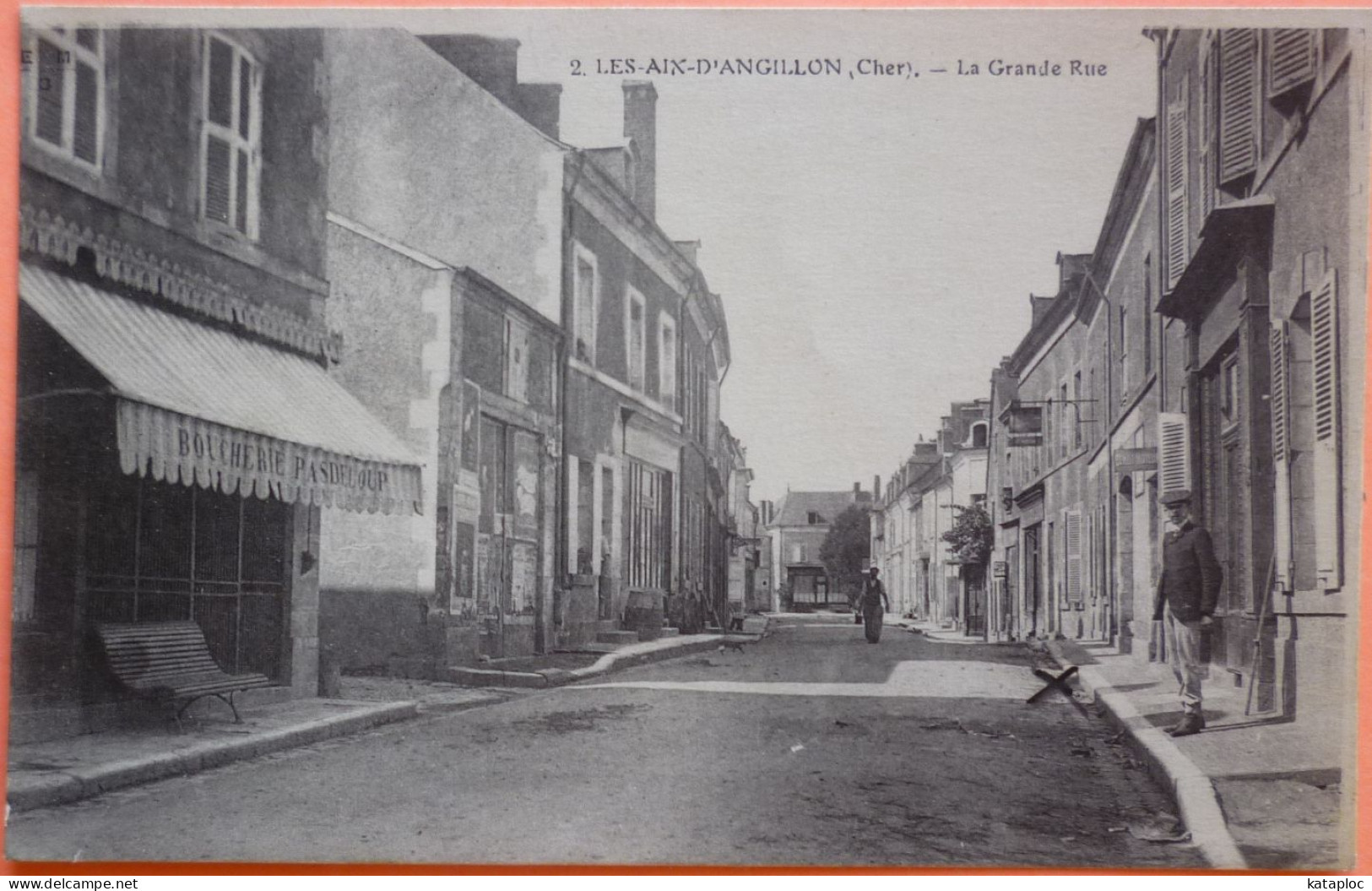 CARTE LES AIX D' ANGILLON - 18 - LA GRANDE RUE -SCAN RECTO/VERSO-13 - Les Aix-d'Angillon