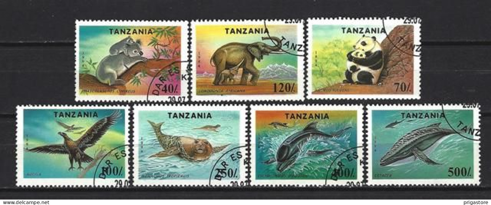 Tanzanie 1994 Animaux Sauvages (130) Yvert N° 1654 à 1660 Oblitéré Used - Tanzania (1964-...)