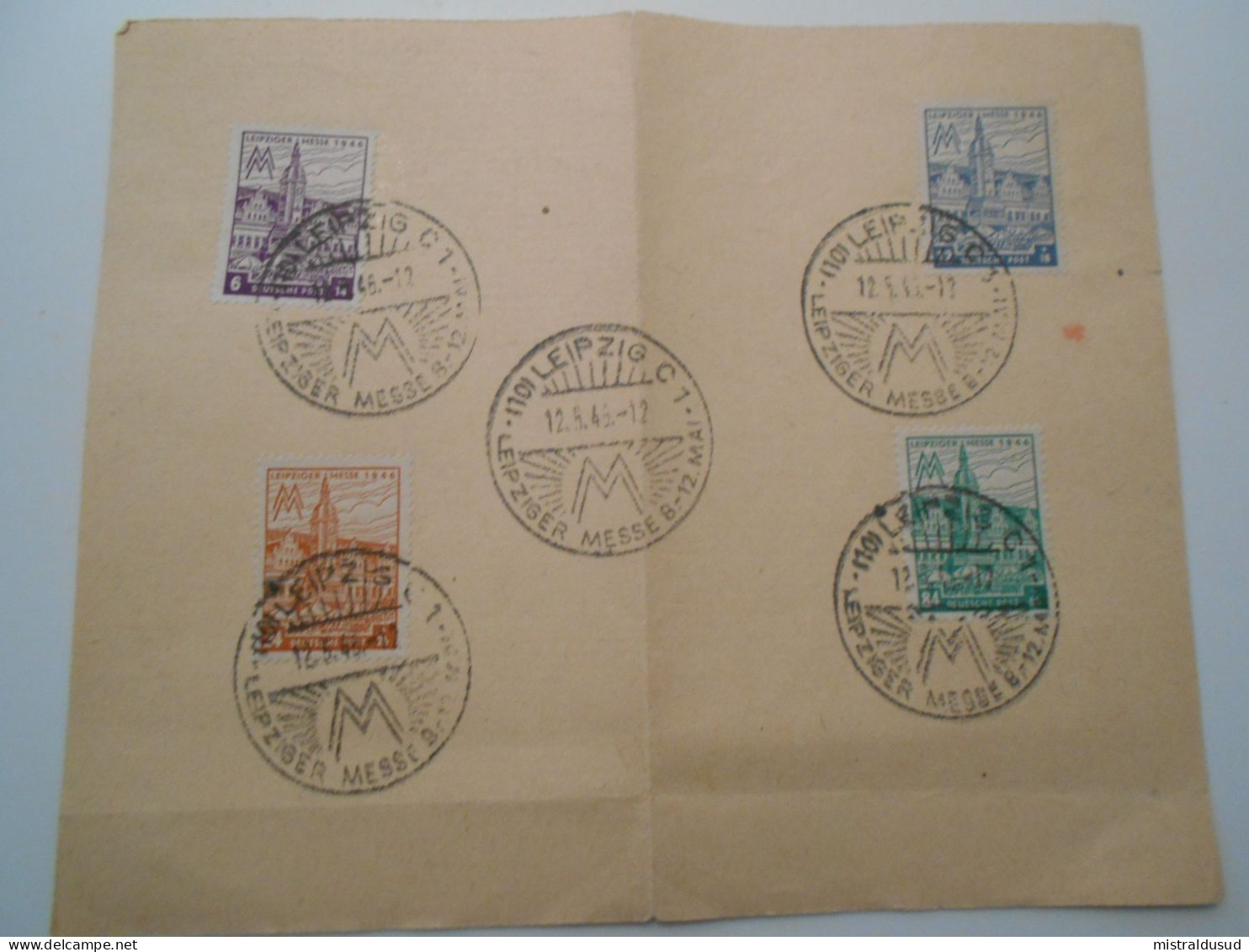 Allemagne , Timbres Obliteres De Leipzig 1949 - Used