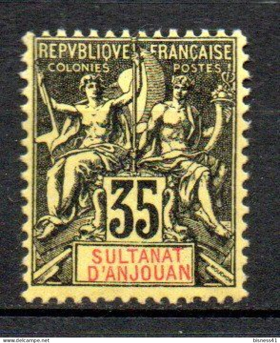 Col40 Colonie Anjouan 1900  N° 17 Neuf X MH Cote 25,00€ - Unused Stamps