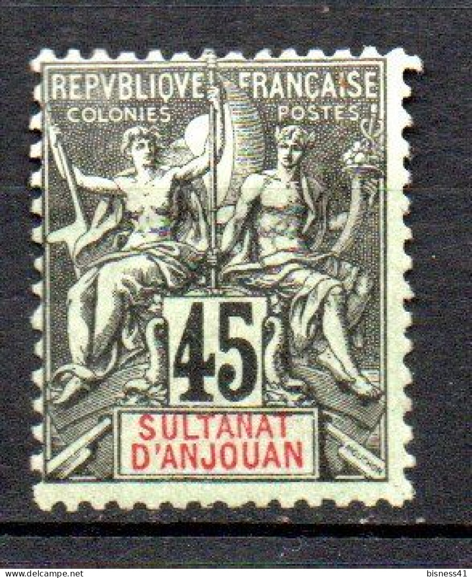 Col40 Colonie Anjouan 1900  N° 18 Neuf X MH Cote 180,00€ - Unused Stamps