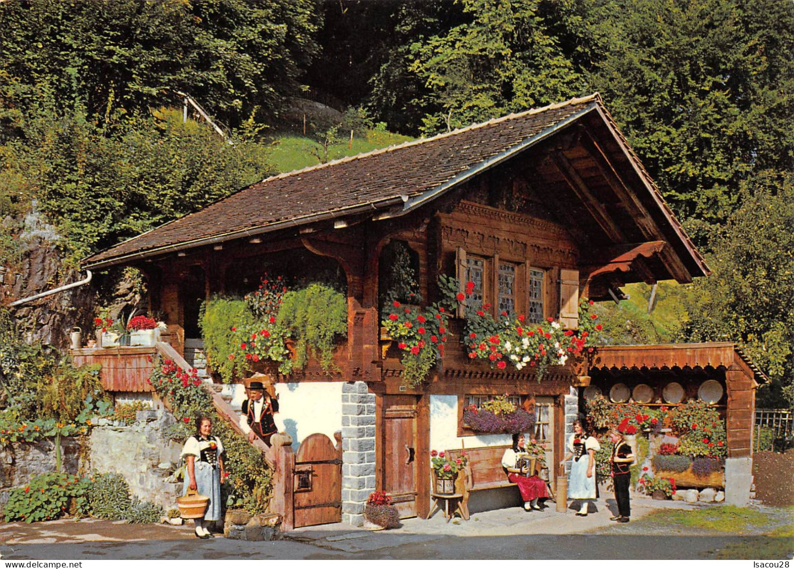 6 CP CHEVAUX MONT ST GOTTHARD-PASS CHALET BOUQUETINS CHIENS DE TRAINEAUX VOIR SCANS - Collections & Lots