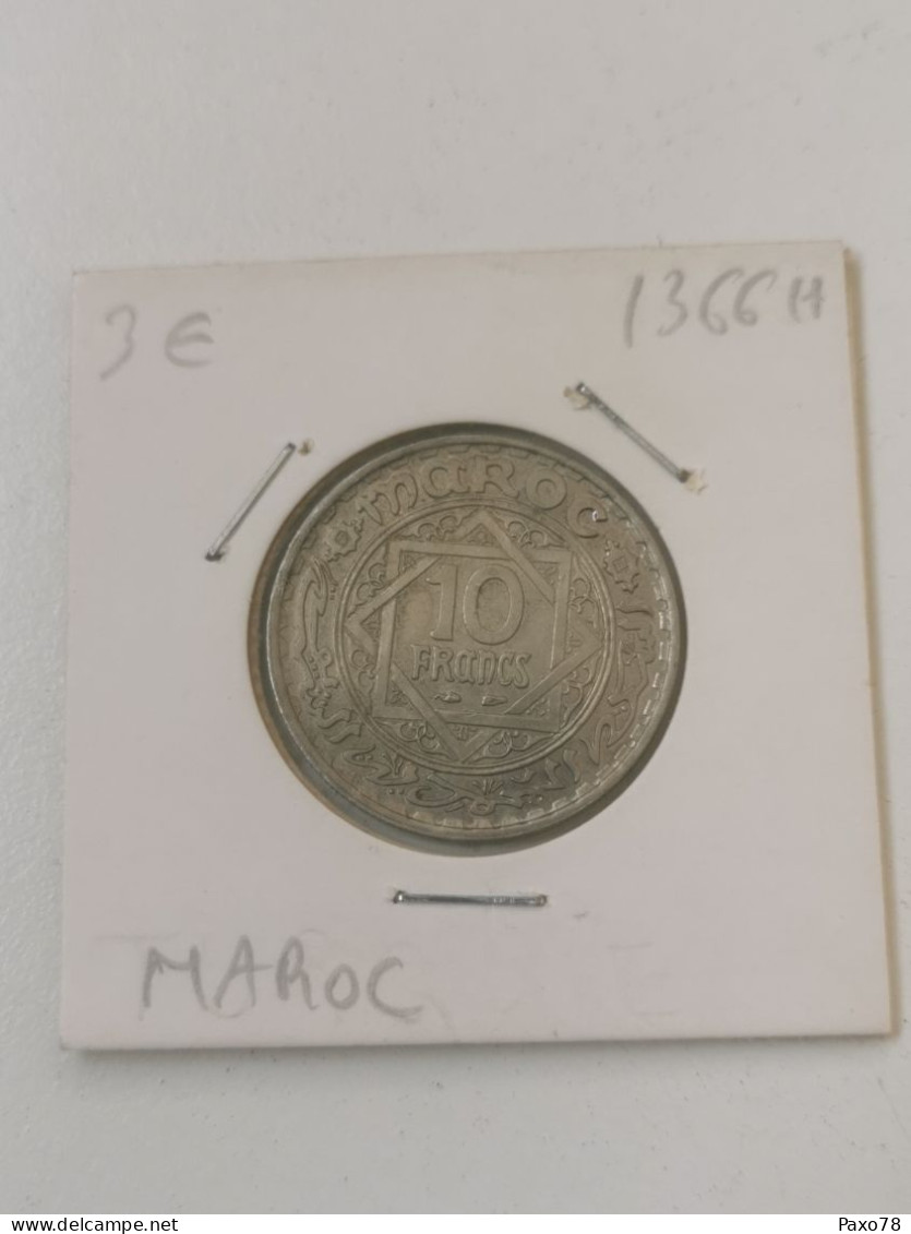 Maroc, 10 Francs 1366 - Maroc