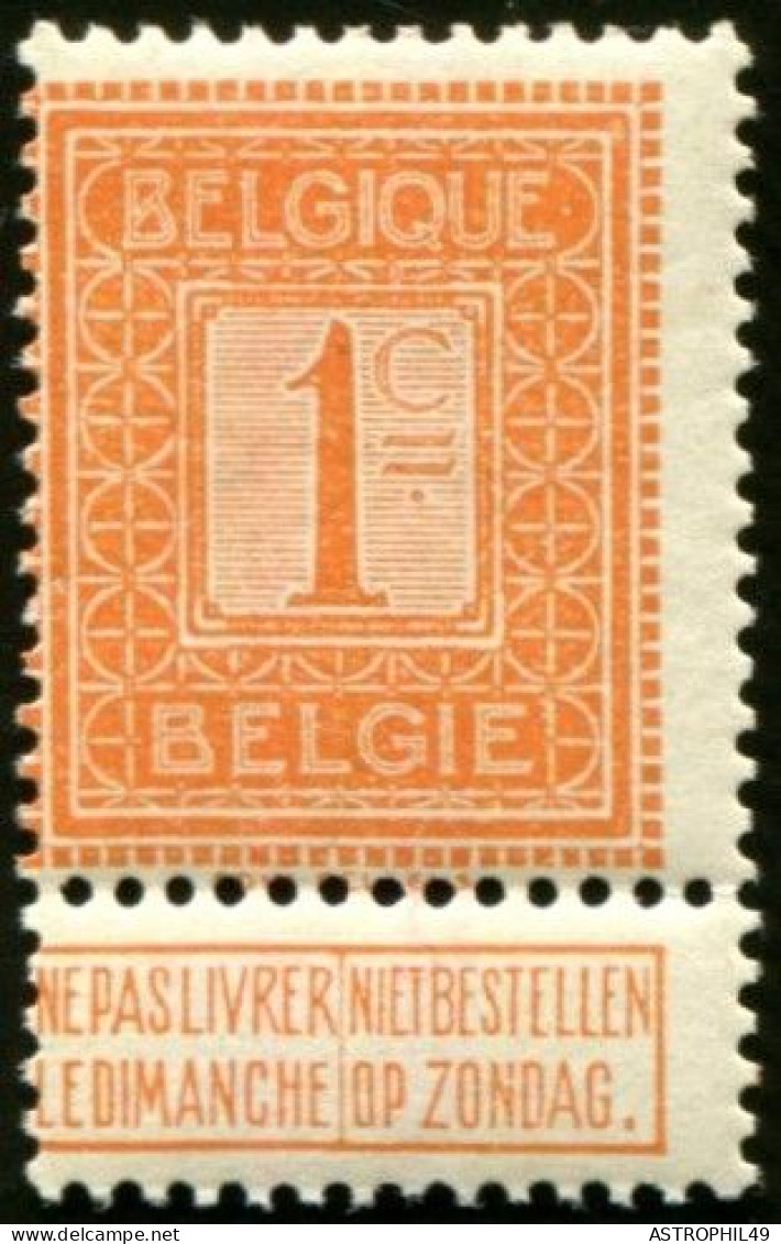 1912 BE Chiffre, Roi Albert I, Lion... - Other & Unclassified