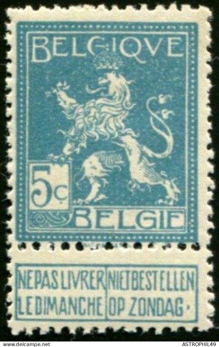 1912 BE Chiffre, Roi Albert I, Lion... - Sonstige & Ohne Zuordnung