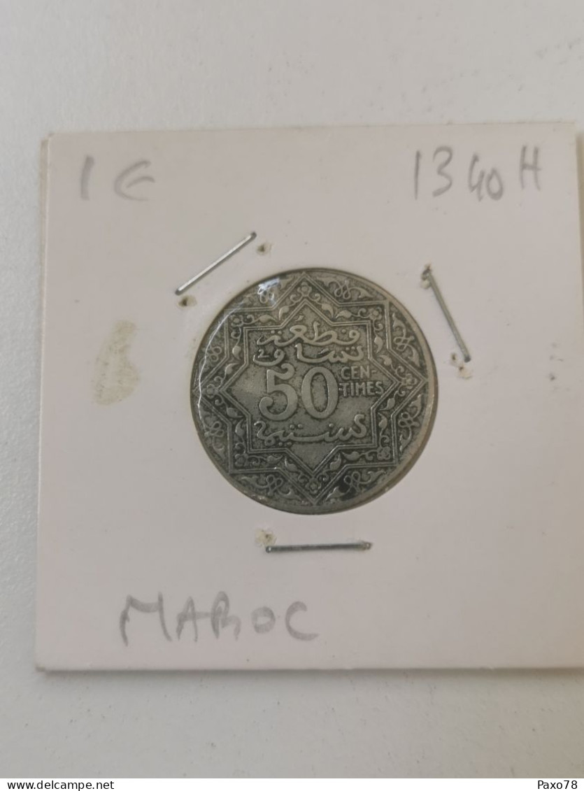 Maroc, 50 Centimes 1340 - Morocco