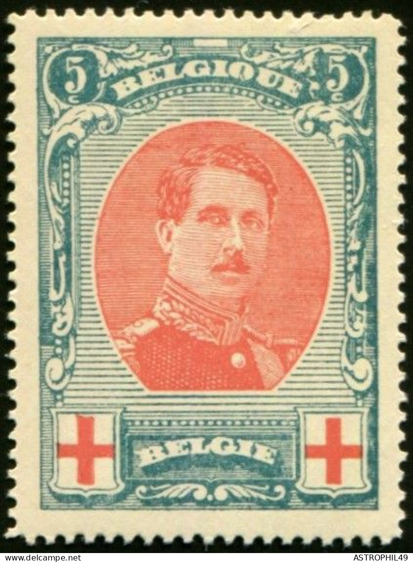 12914130 BE Roi Albert I, Croix Rouge, Cob130 + 132 - 1914-1915 Red Cross