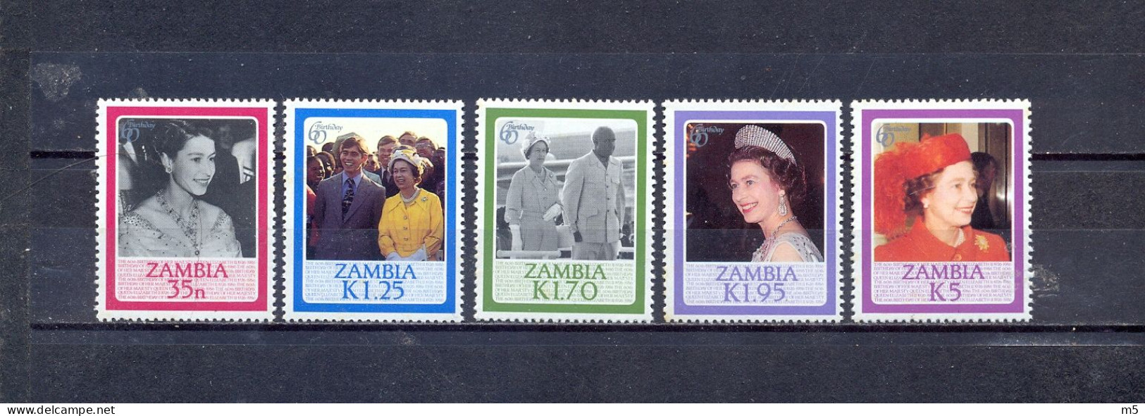 ZAMBIA - MNH - QUEEN ELIZABETH II- MI.NO.353/7 - CV = 1,5 € - Zambie (1965-...)