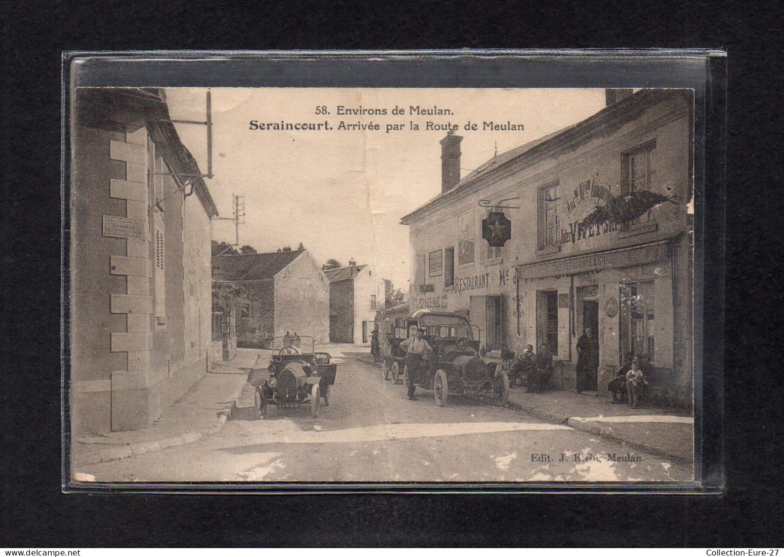 (12/03/24) 95-CPA SERAINCOURT - ARRIVEE PAR LA ROUTE DE MEULAN - Seraincourt