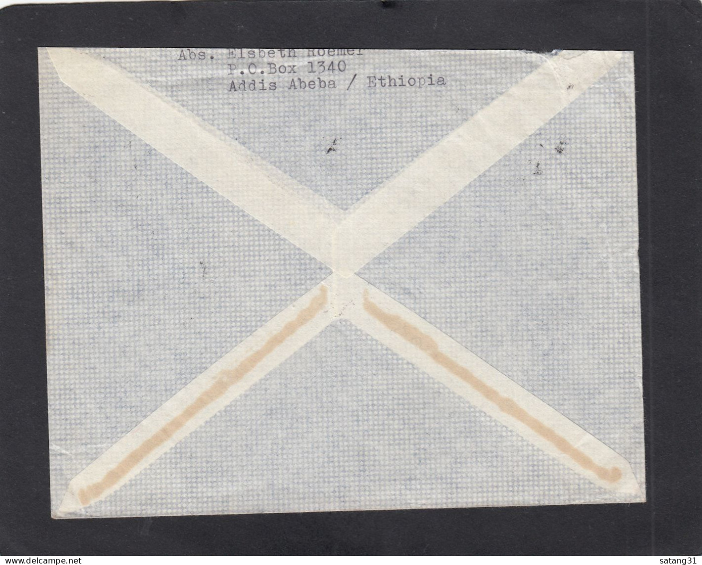 LETTRE PAR AVION DE ADDIS ABEBA POUR HAMBOURG,1957. - Etiopia