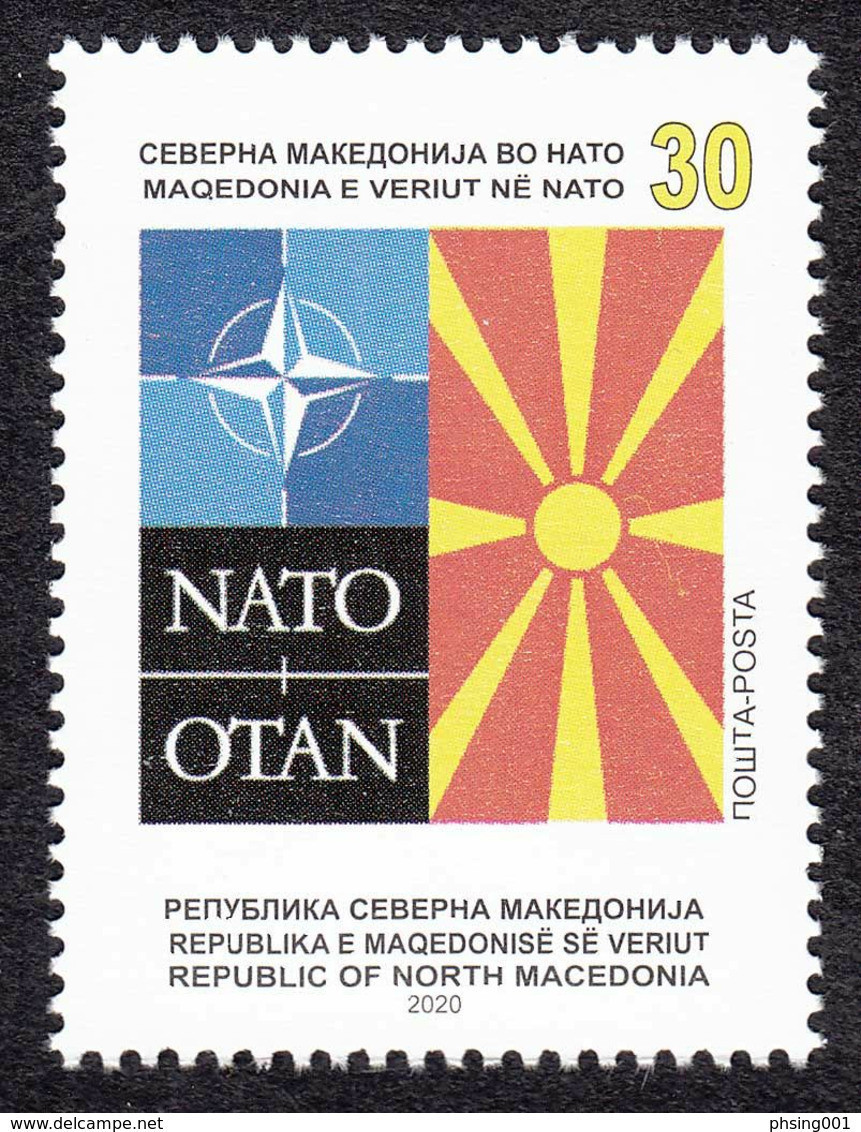 North Macedonia 2020 NATO OTAN Flags MNH - OTAN