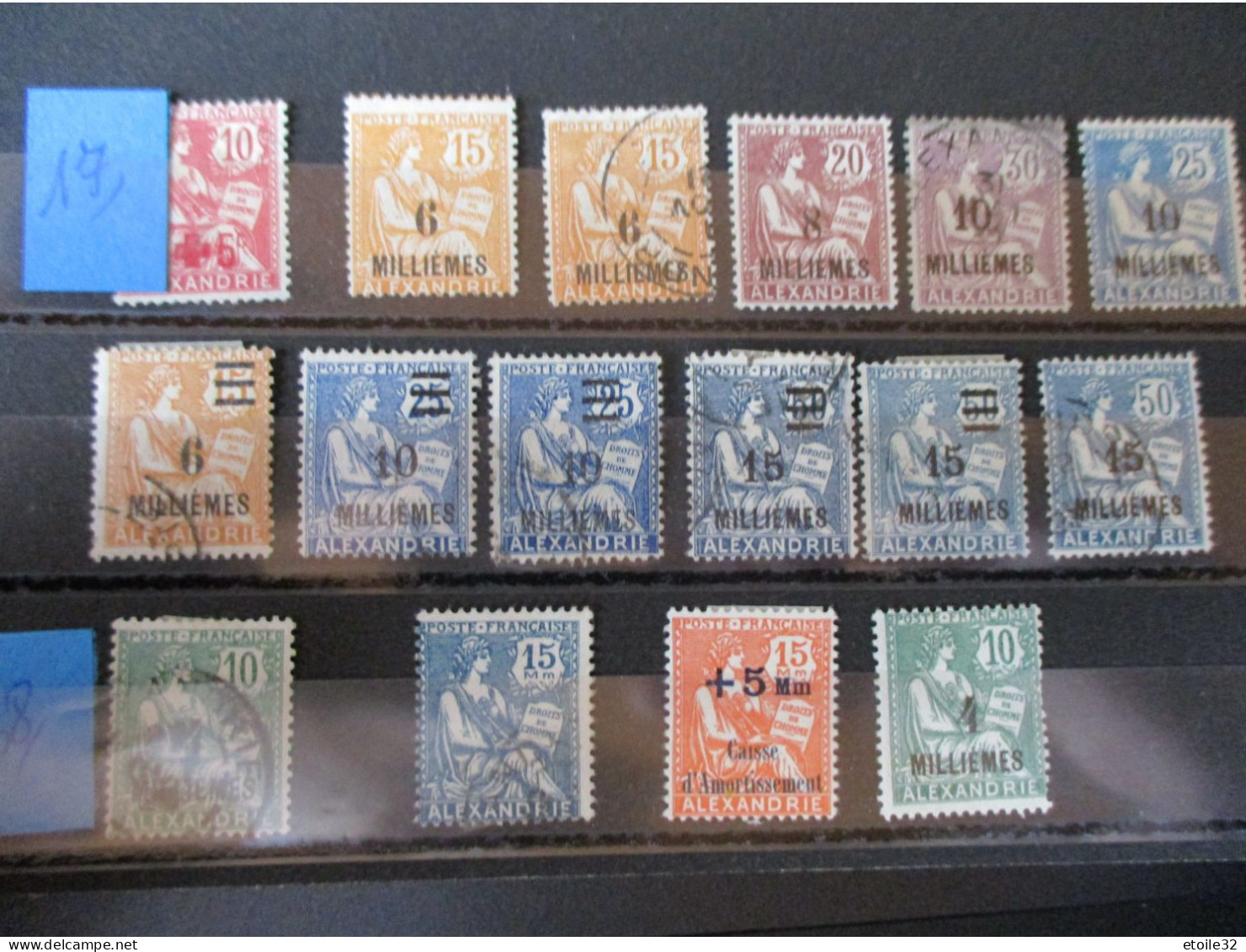 Lot  D' ALEXANDRIE MH * - Unused Stamps