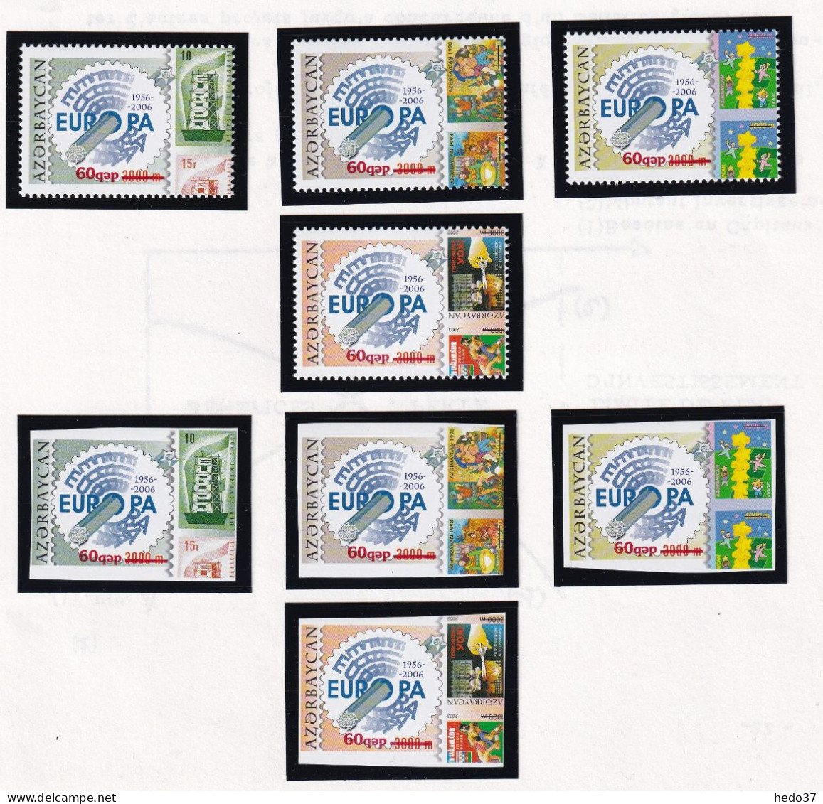 Europa 2006 - Azerbaïdjan Timbres De 2005 Surchargés - Non Coté - Neuf ** Sans Charnière - TB - 2006