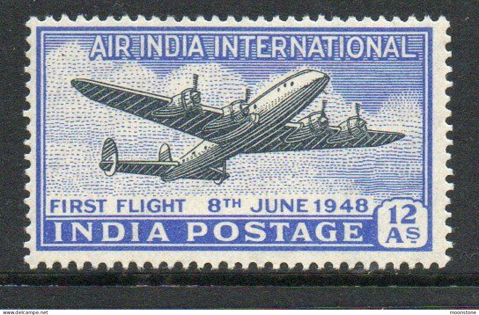 India 1948 Inauguration Of Air India, Wmk. Multiple Star, MNH, SG 304 (E) - Unused Stamps