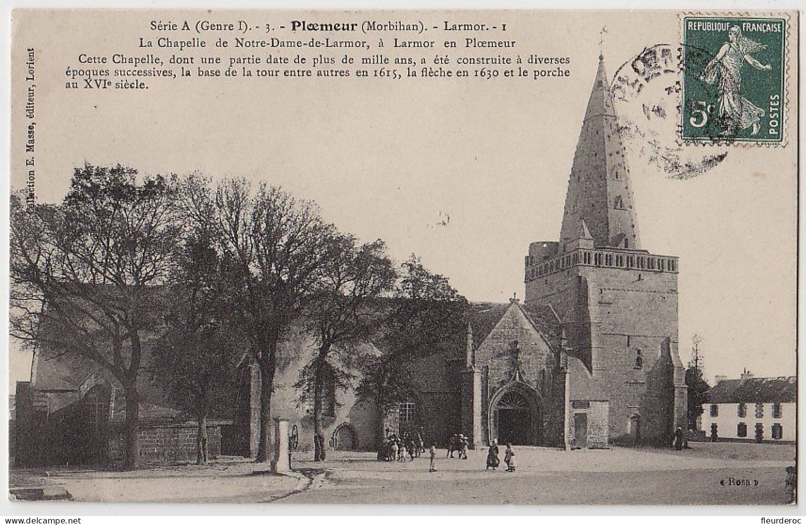 56 - B55537CPA - PLOEMEUR - La Chapelle De Notre Dame De LARMOR - Bon état - MORBIHAN - Plömeur