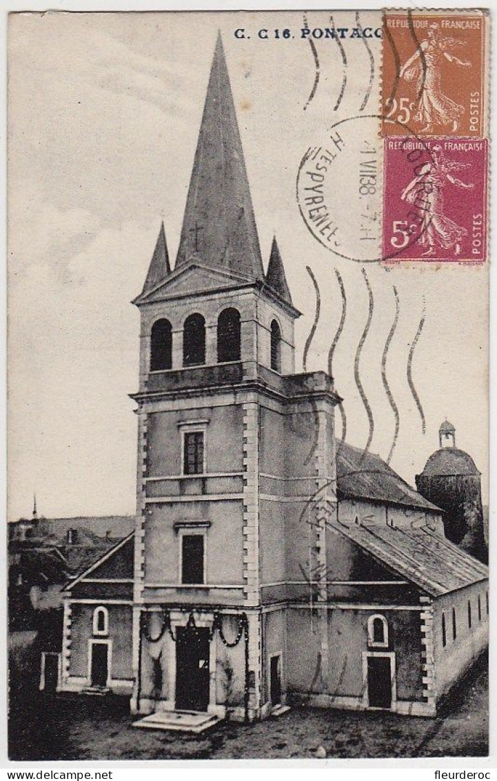 64 - B55778CPA - PONTACQ - Eglise - Très Bon état - PYRENEES-ATLANTIQUES - Pontacq