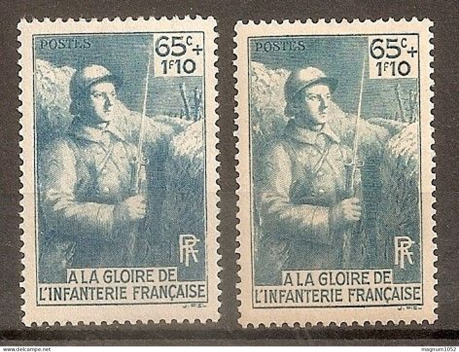 VARIETE N 387 **  1 TB BLEU GRIS  AU LIEU DE BLEU VERT  + PAPIER CHAMOIS - TRES VISIBLE AU SCANN  - RRR !!! - Unused Stamps