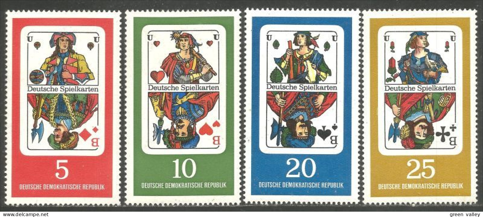 444 Germany DDR Playing Cards Cartes Jouer MLH * Neuf Légère CH (DDR-95) - Non Classés