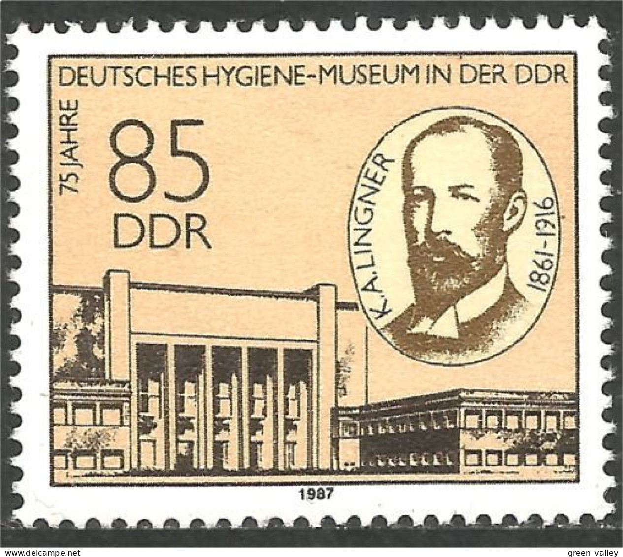 444 Germany DDR Lingner Hygiene Musem Musée MNH ** Neuf SC (DDR-76) - Médecine