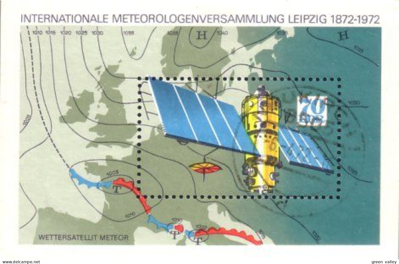 444 Germany DDR Meteorological Congress Radar Telecommunications (DDR-10) - Clima & Meteorología