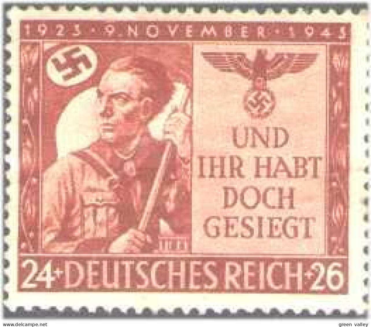 441 Allemagne Reich 1923 Nazi Putsch Munich 20 Ans MNH ** Neuf SC (GNZ-26) - Militares