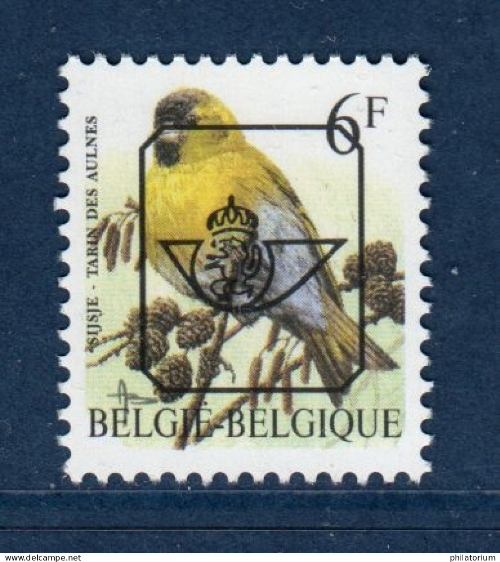 Belgique ,Yv PR 506, Mi 2716V, PRE 829B, **, - Typos 1986-96 (Oiseaux)